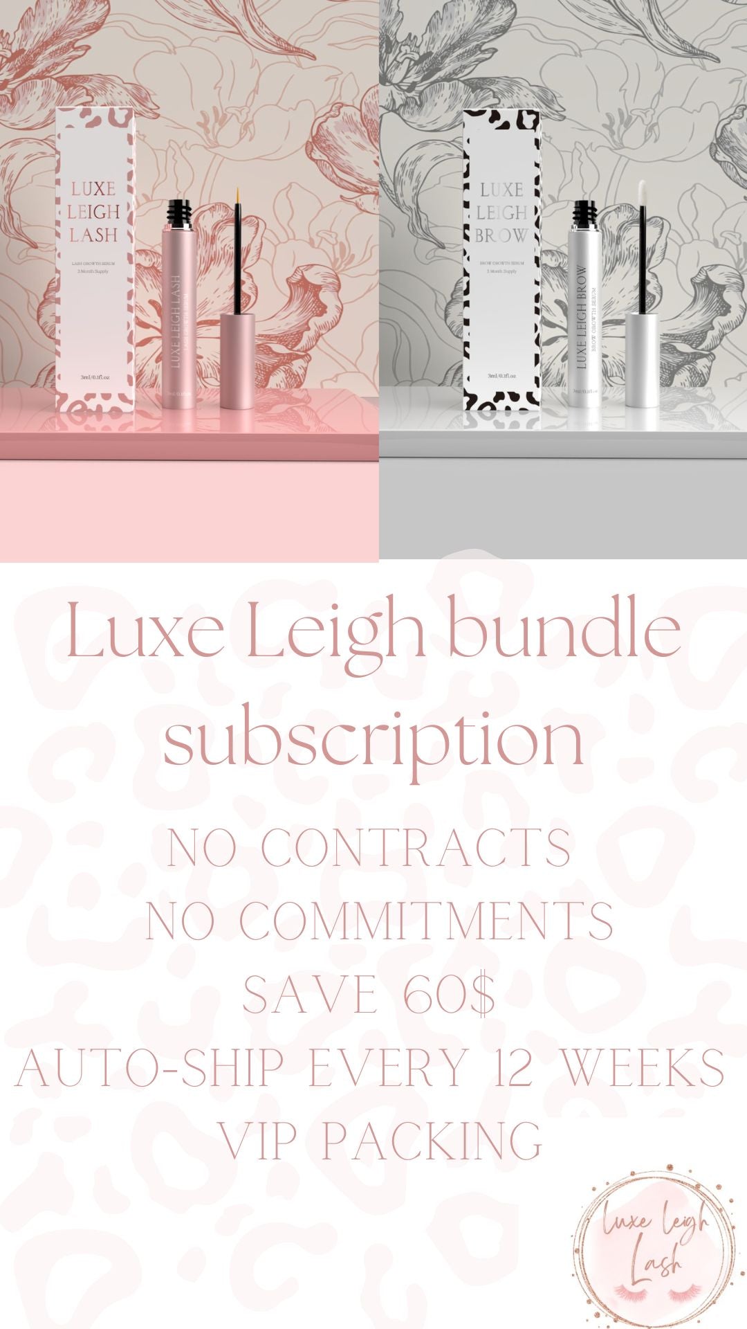 Luxe Leigh Lash + Brow Bundle  SUBSCRIPTION